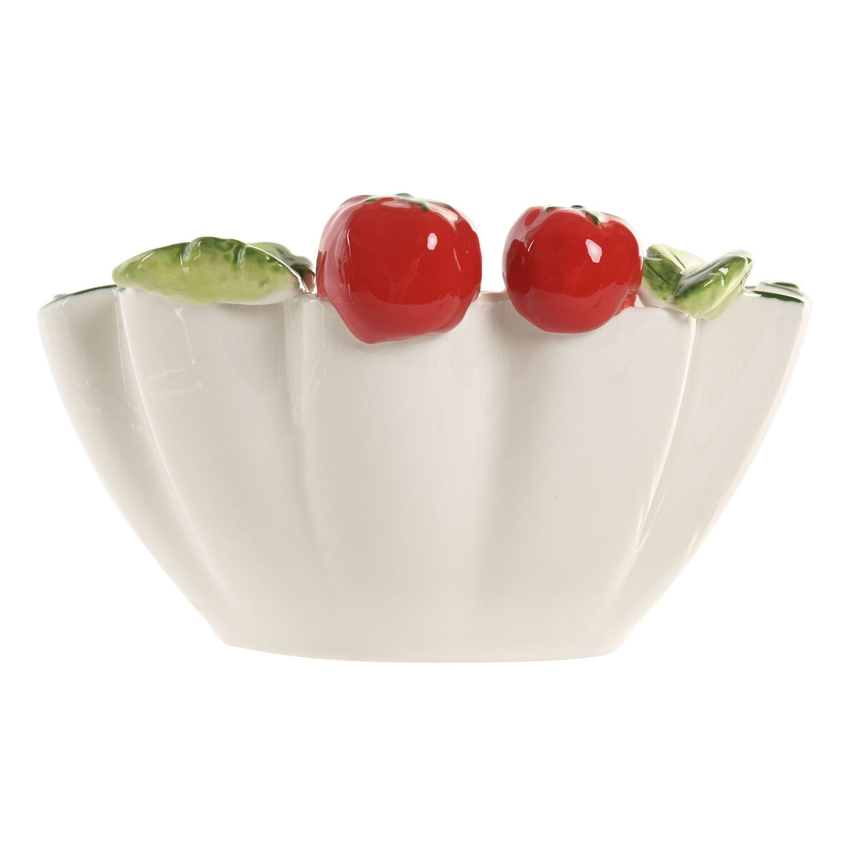 Bowl Home ESPRIT White Red Green Stoneware Mediterranean, view 3