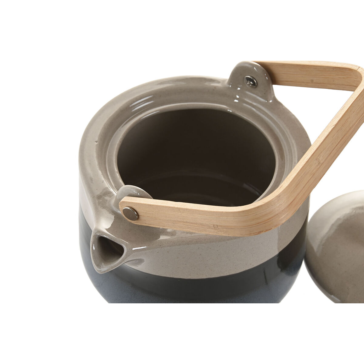 Theepot Home ESPRIT Blauw Grijs Bamboe Porselein 1 L