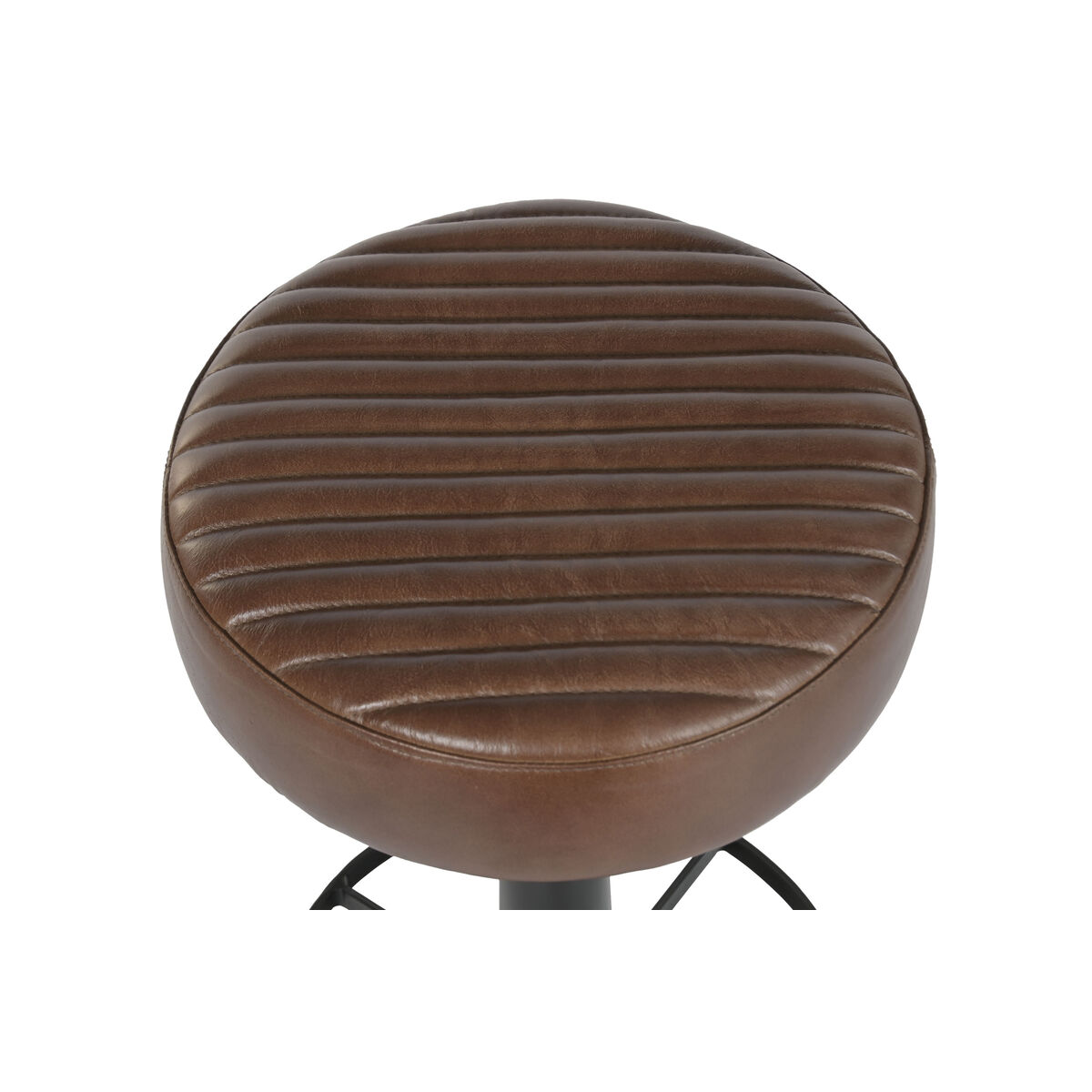 Kruk Home ESPRIT Bruin Zwart Leer Ijzer
