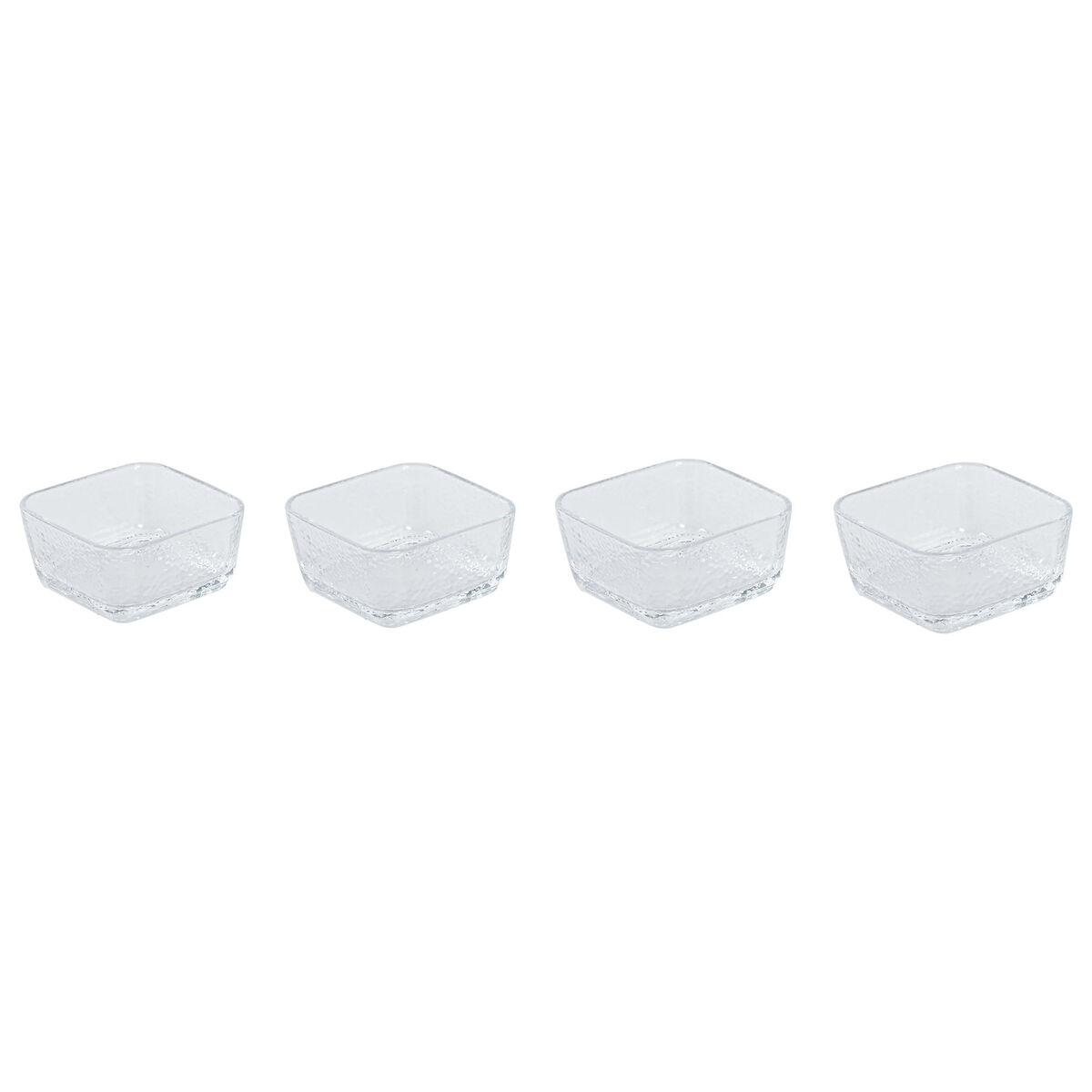 Snackdienblad Home ESPRIT Transparant Natuurlijk 300 ml 22 x 22 x 6 cm