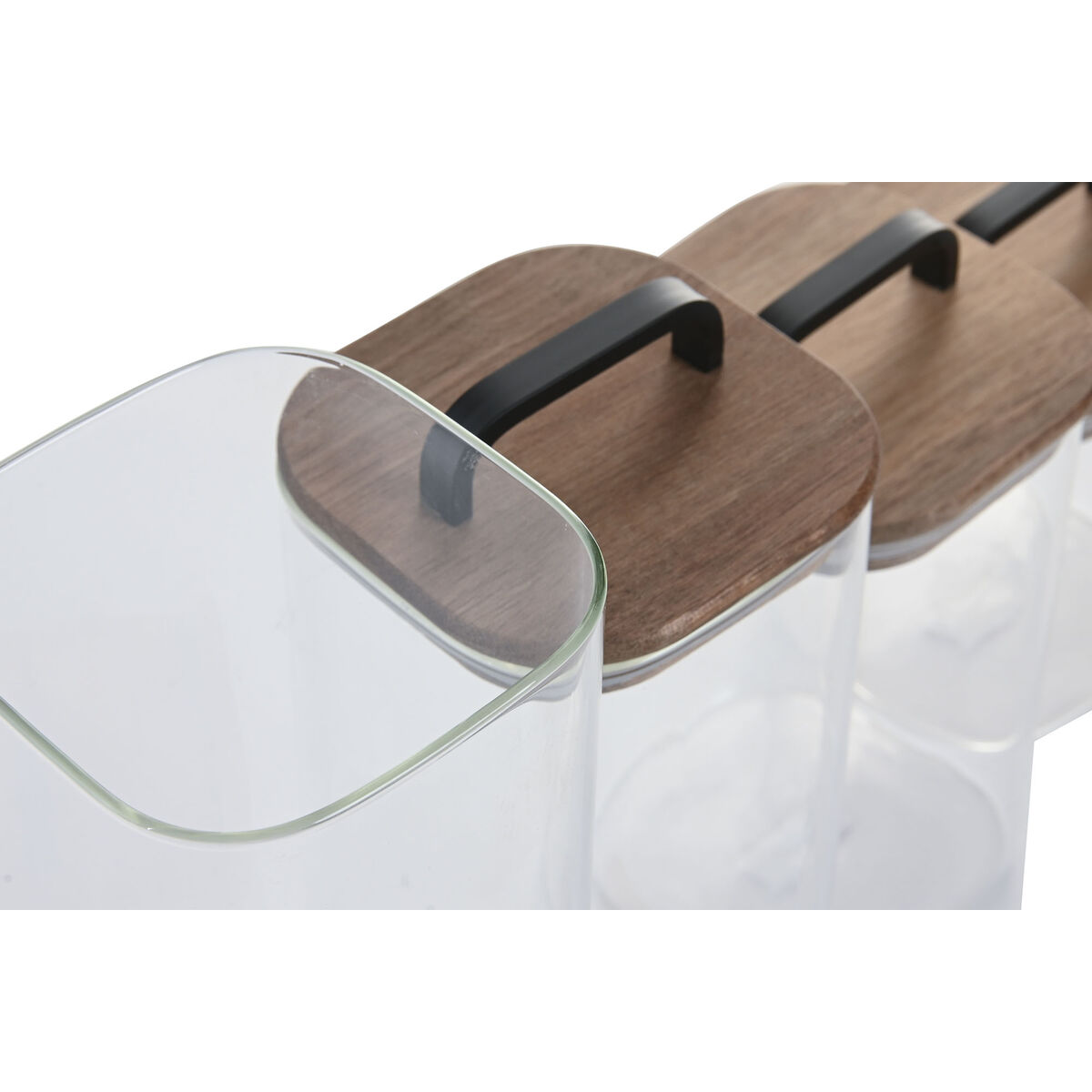 4 Tubs Home ESPRIT Transparent Natural 4 Pieces, view 3