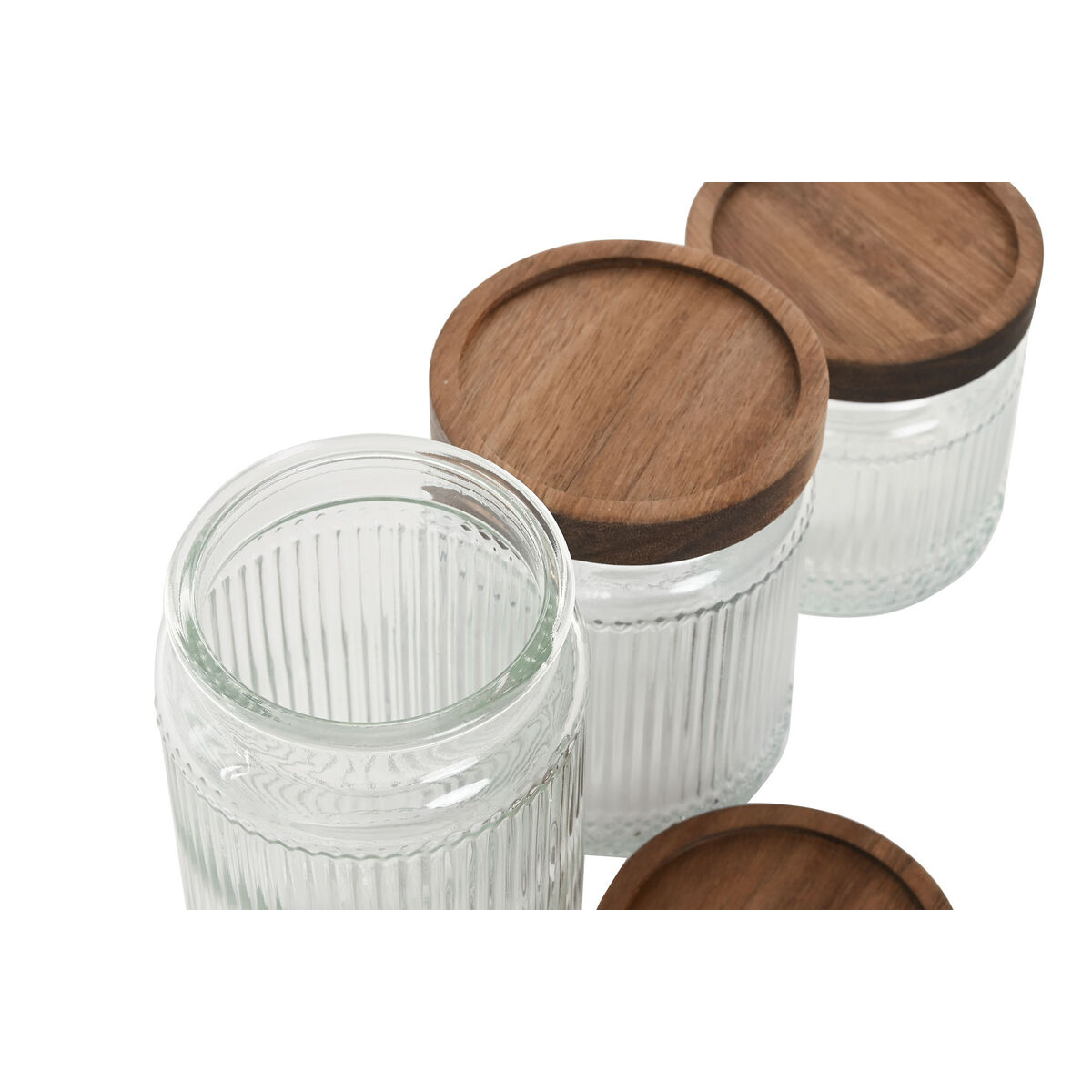 3 Tubs Home ESPRIT Transparent Natural 700 ml 1 L 3 Pieces, view 3