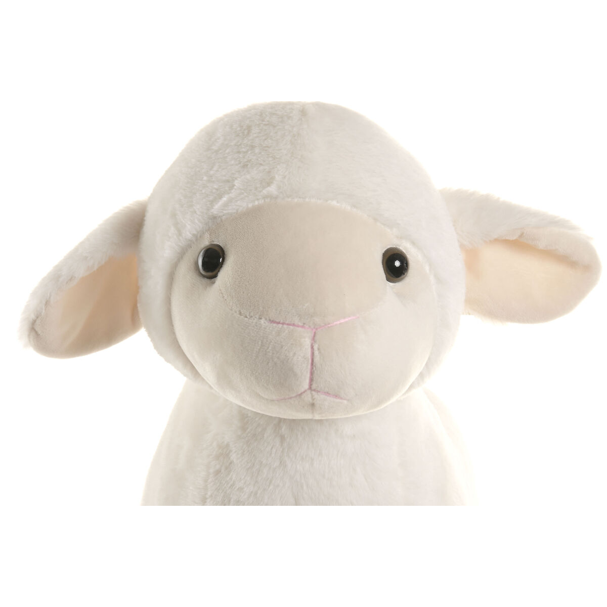 Schommelstoel Home ESPRIT Wit Natuurlijk Schaap