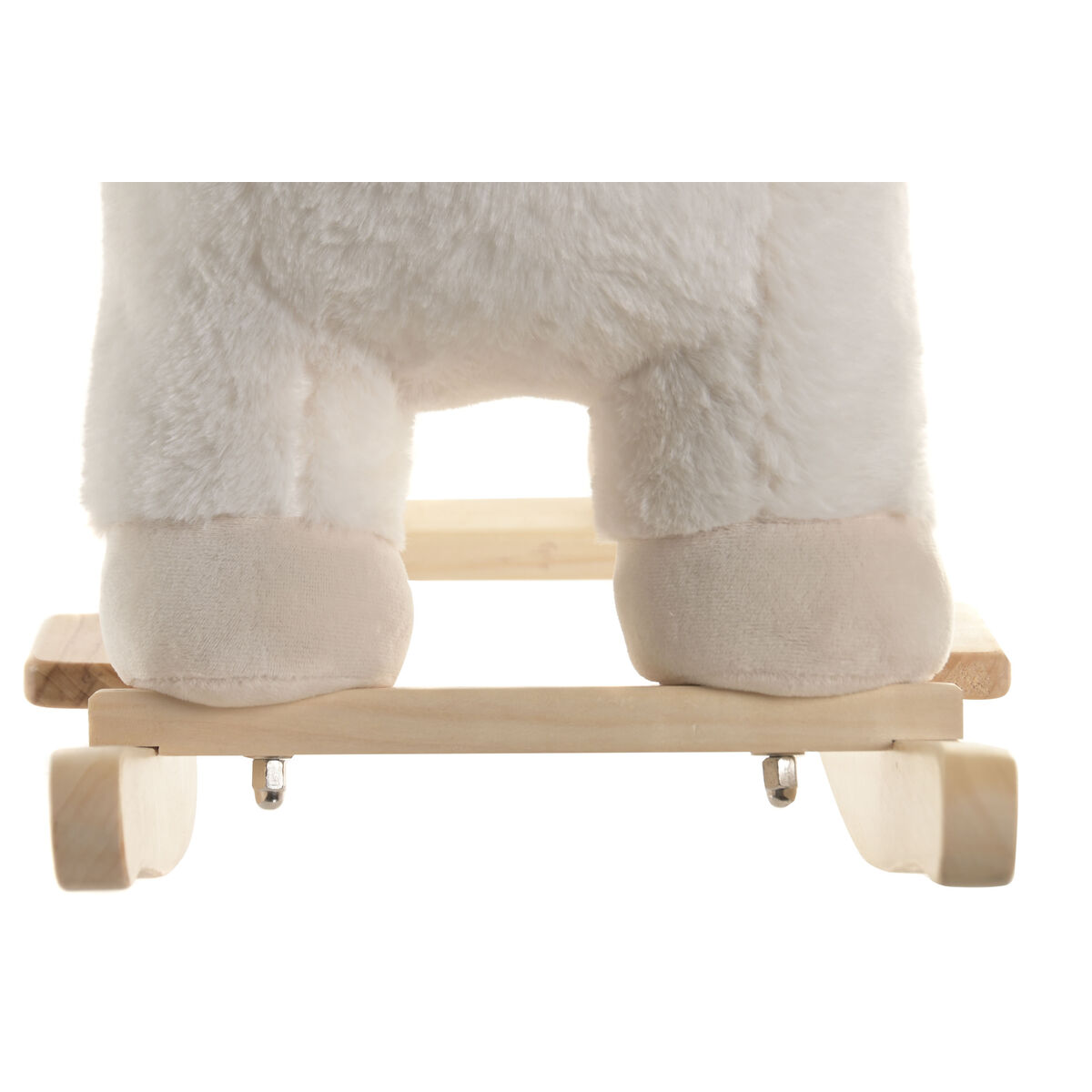 Schommelstoel Home ESPRIT Wit Natuurlijk Schaap