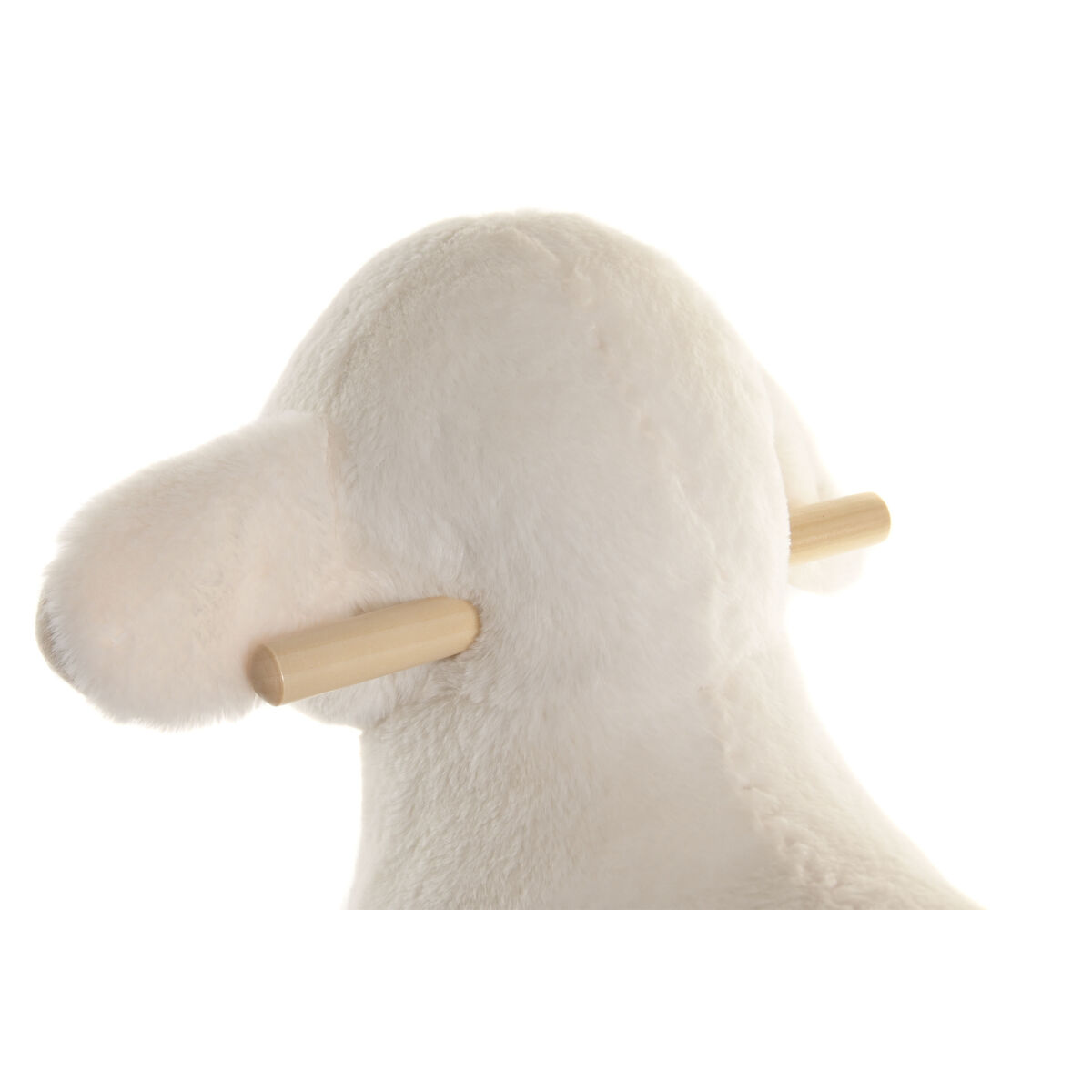 Schommelstoel Home ESPRIT Wit Natuurlijk Schaap