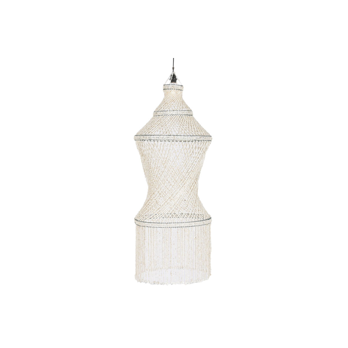 Plafondlamp Home ESPRIT Wit Schelpen 50 W 52 X 52 X 140 CM