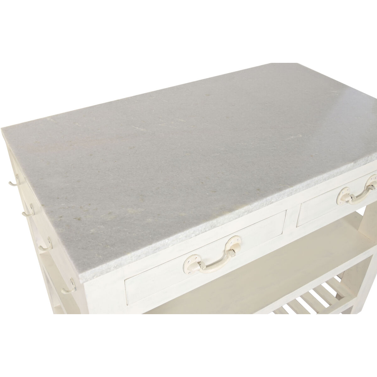 Gemakkelijk verplaatsbare meubels Home ESPRIT Wit 119 x 70 x 93 cm