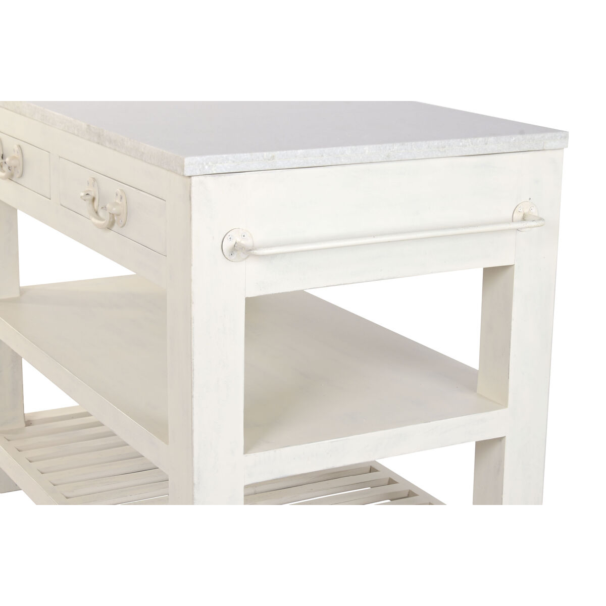 Gemakkelijk verplaatsbare meubels Home ESPRIT Wit 119 x 70 x 93 cm