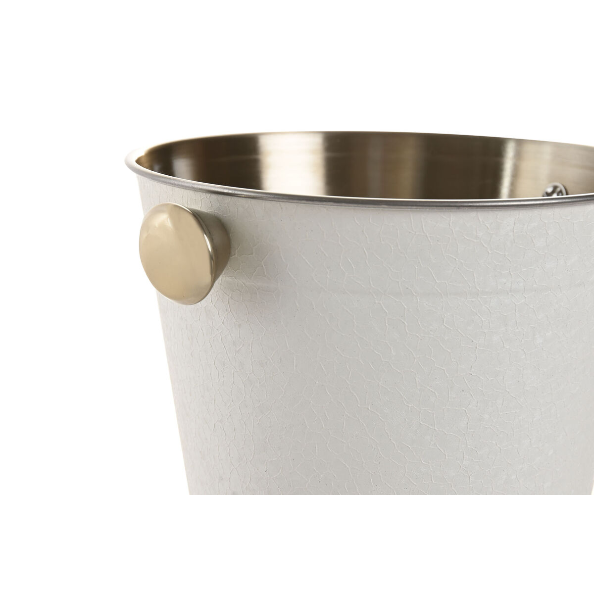 Ice Bucket Home ESPRIT White Golden Stainless steel Aluminium 17 x 14 x 13 cm, view 2