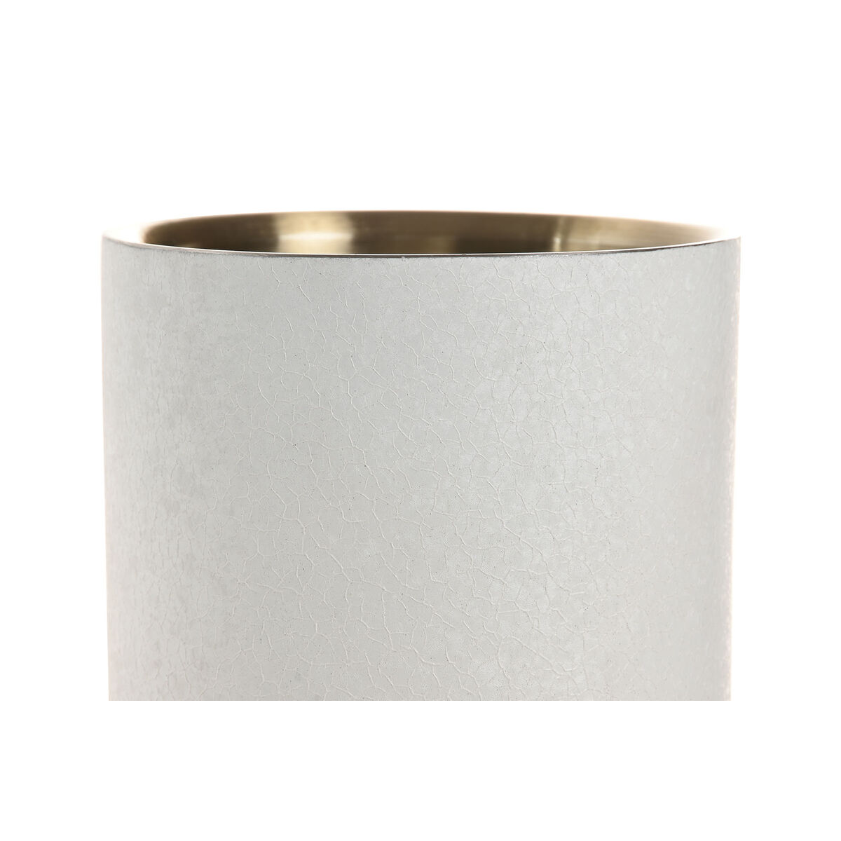 Bottle Cooler Home ESPRIT White Golden Stainless steel Aluminium 12 x 12 x 18 cm, view 2