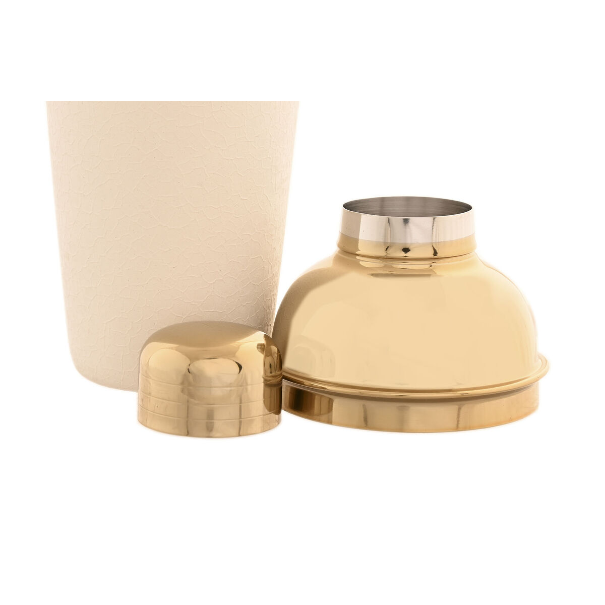Cocktail Maker Home ESPRIT White Golden Stainless steel Aluminium 9,5 x 9,5 x 22 cm, view 3