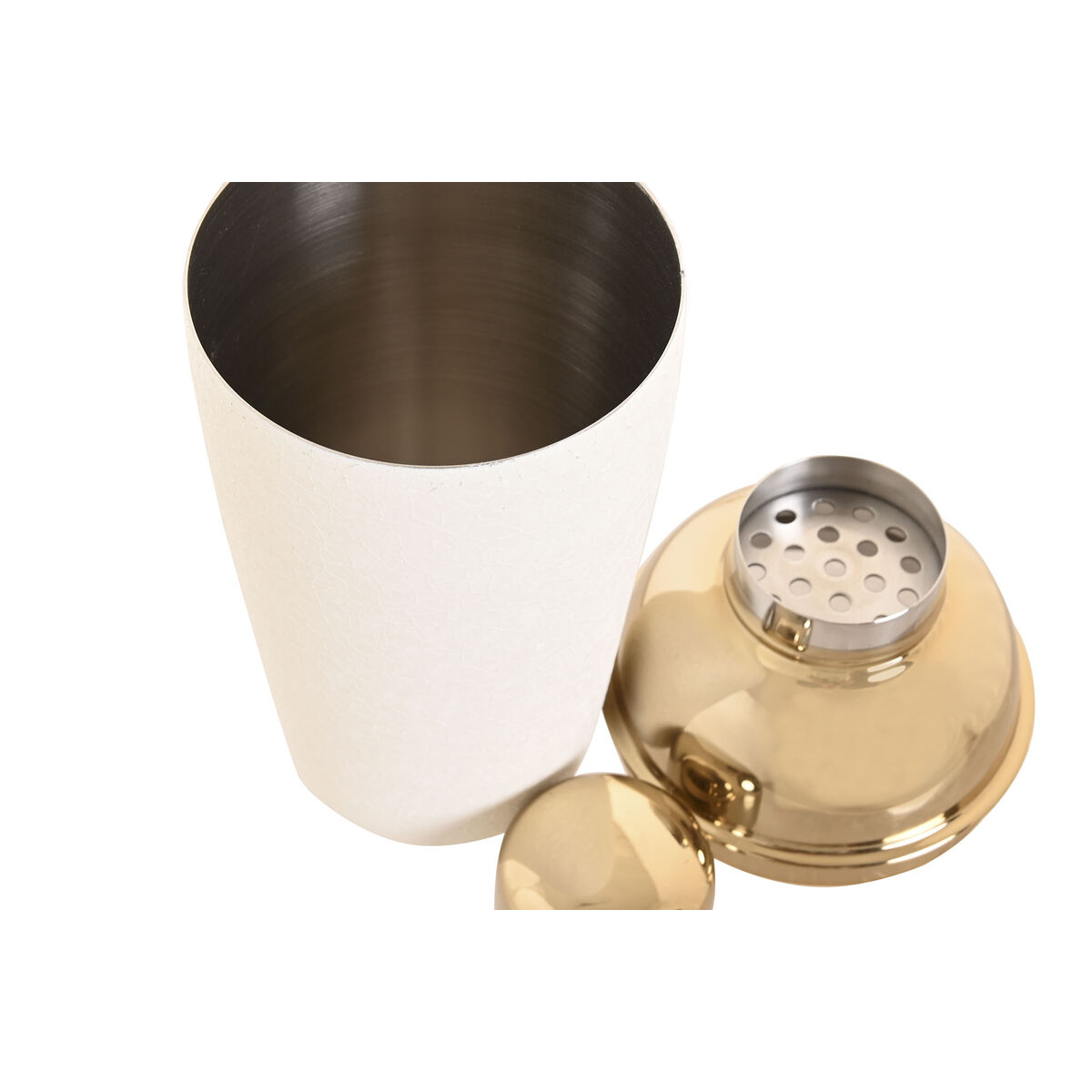 Cocktail Maker Home ESPRIT White Golden Stainless steel Aluminium 9,5 x 9,5 x 22 cm, view 4