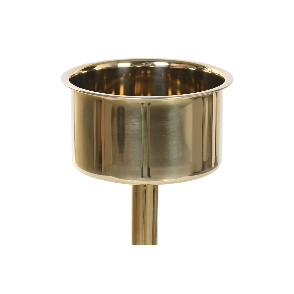 Champagne Cooler Home ESPRIT Golden Stainless steel Aluminium Glam 26 x 26 x 80 cm, view 3