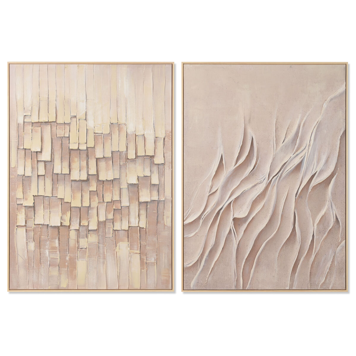 Schilderij Home ESPRIT Modern 103 x 4 x 143 cm (2 Stuks)