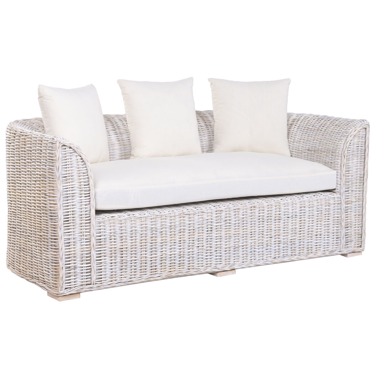 Sofa Home ESPRIT Wit Bali Decapé 174 x 88 x 69 cm