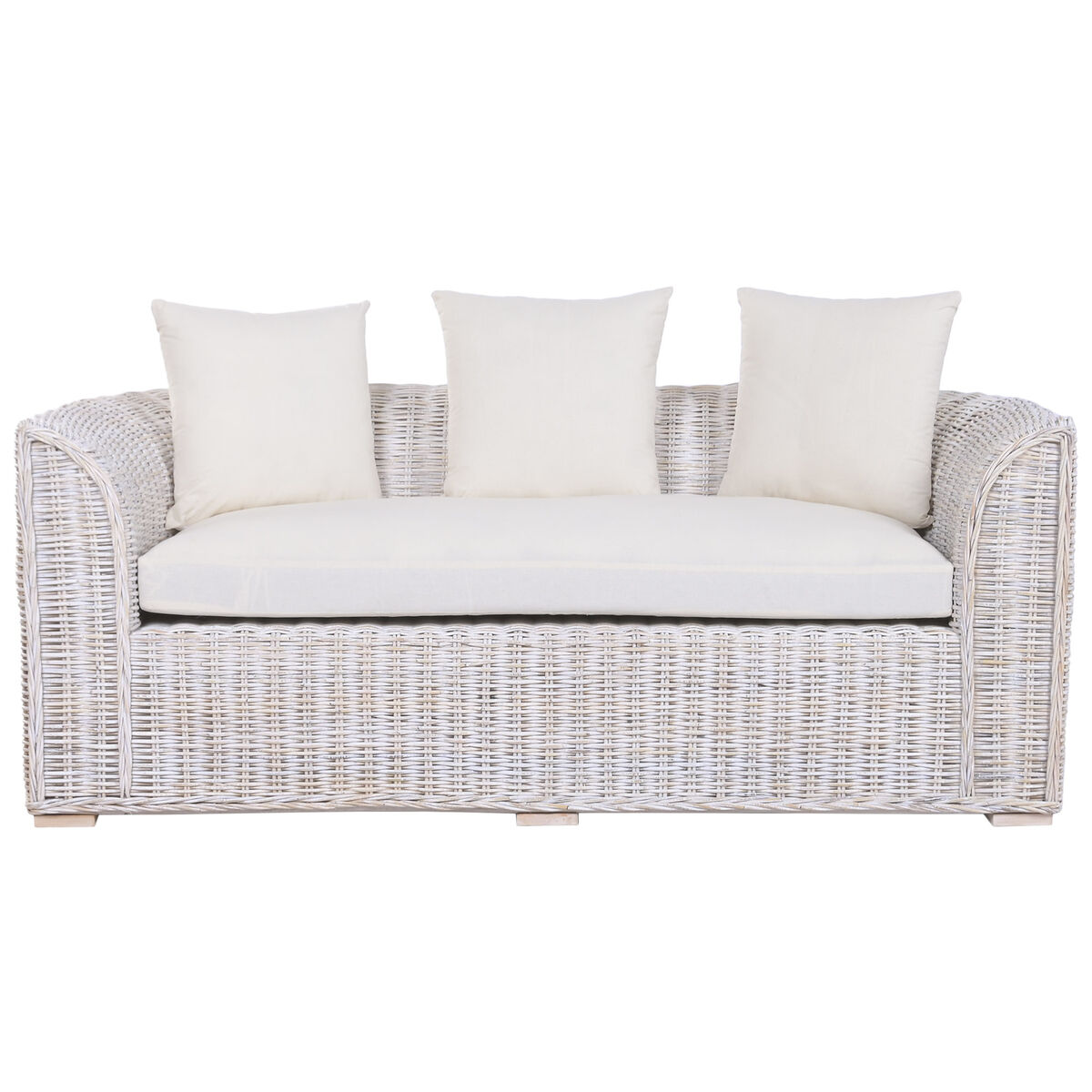 Sofa Home ESPRIT Wit Bali Decapé 174 x 88 x 69 cm