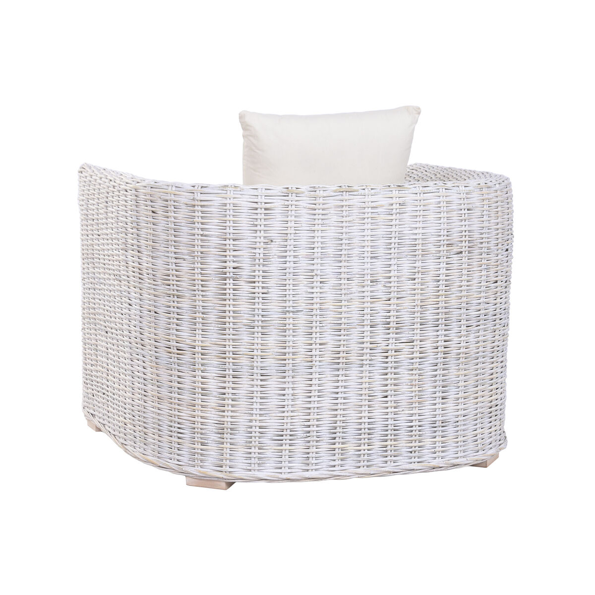 Leunstoel Home ESPRIT Wit 100 x 78 x 68 cm