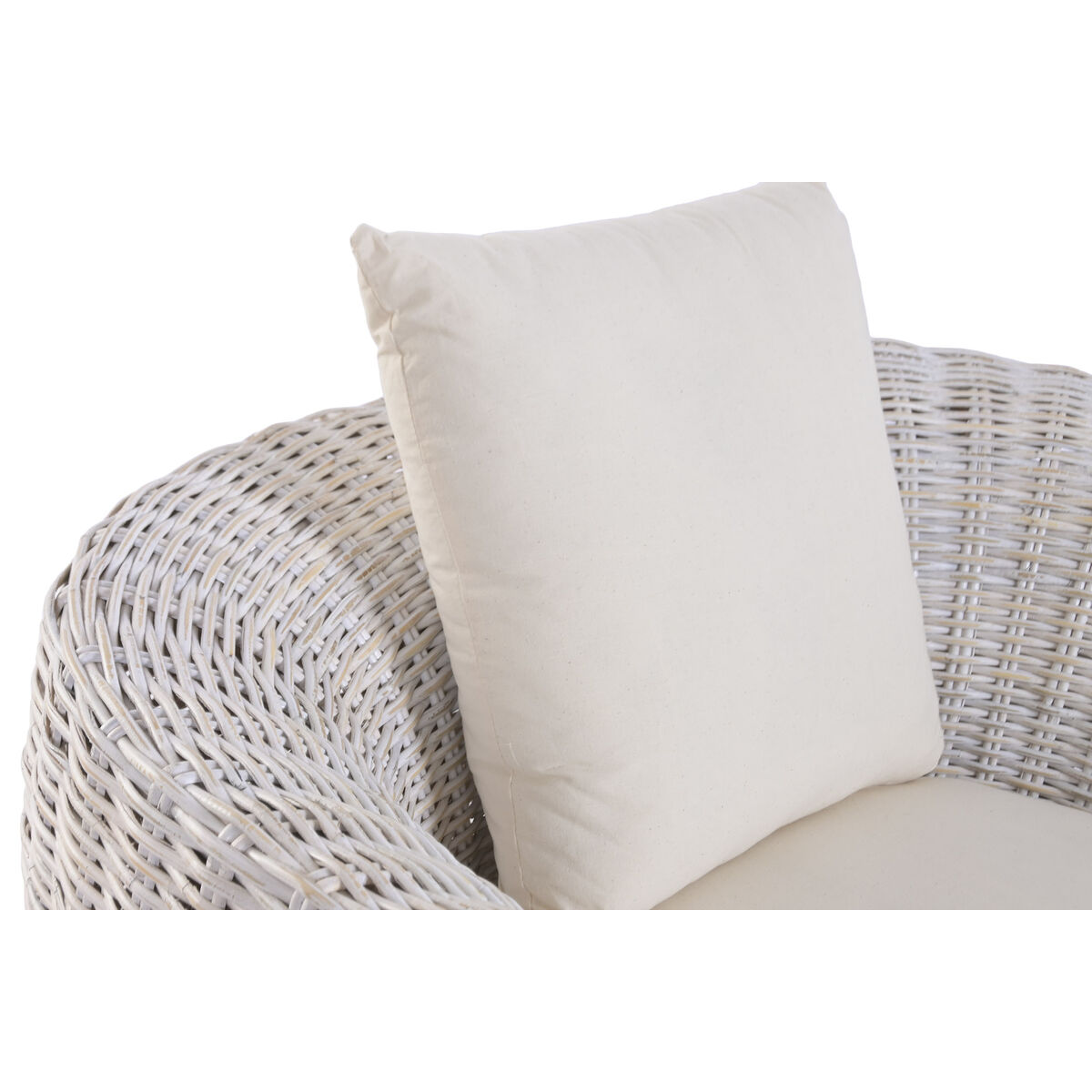 Leunstoel Home ESPRIT Wit 100 x 78 x 68 cm