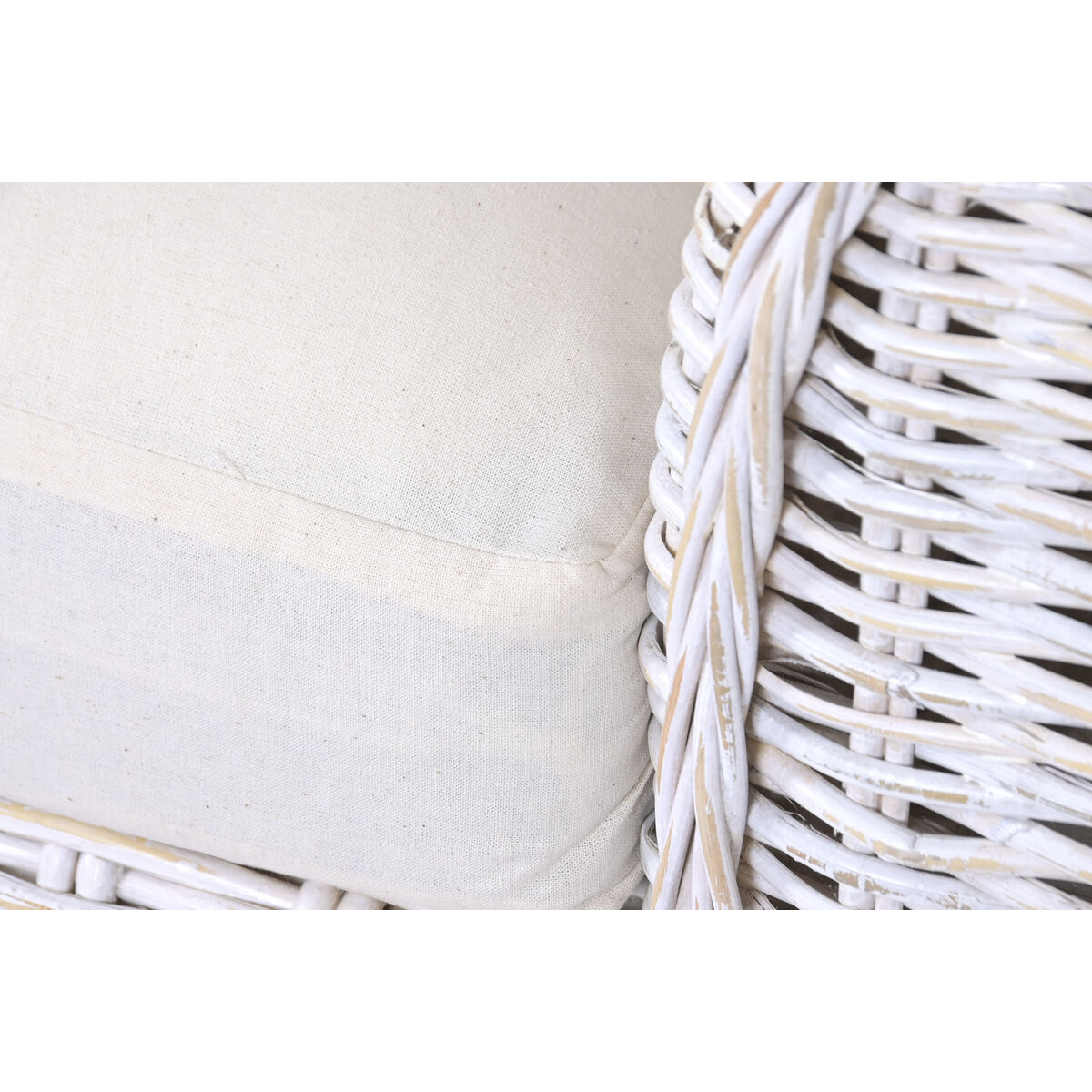 Leunstoel Home ESPRIT Wit 100 x 78 x 68 cm