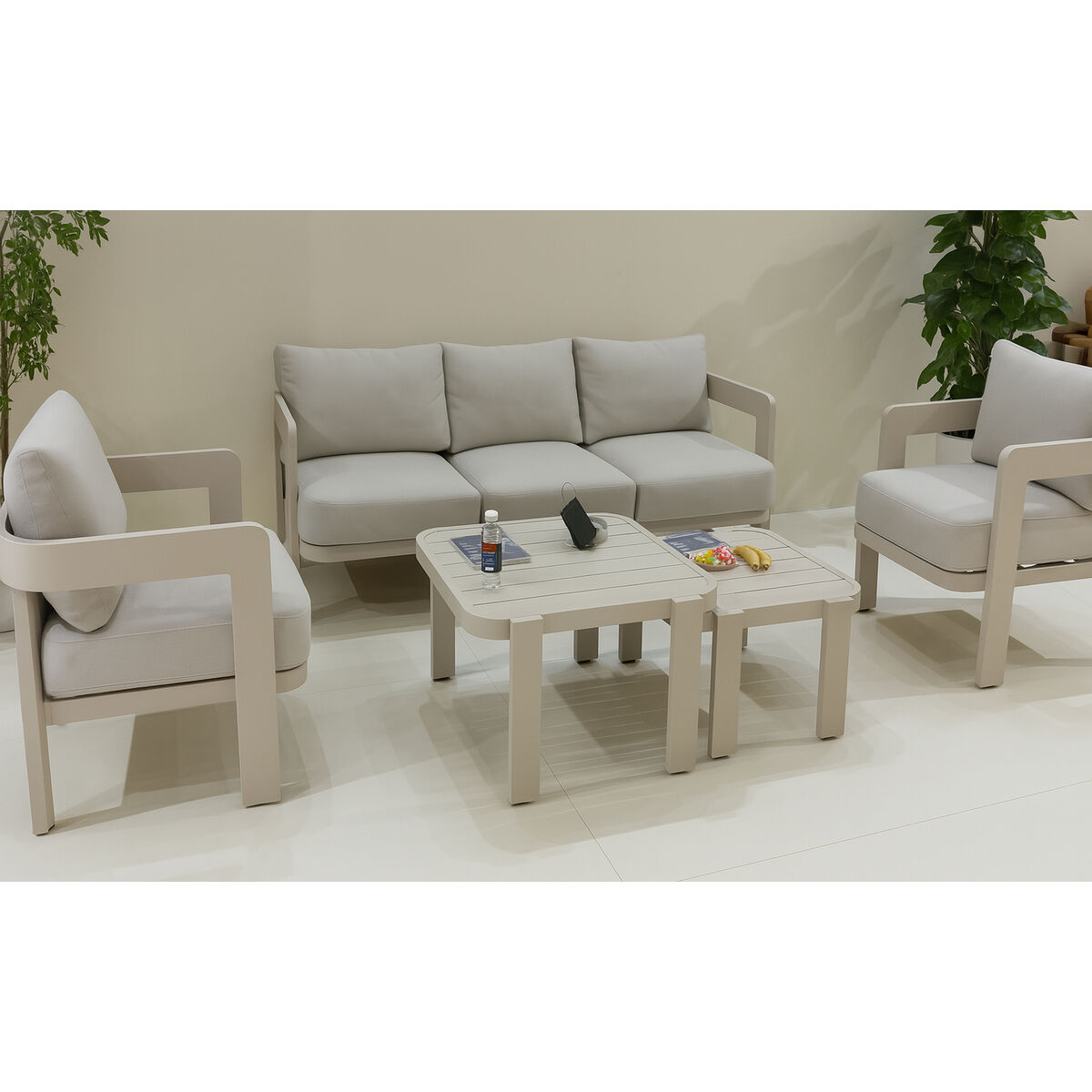 Tuinbank Home ESPRIT Beige 188 X 75 X 67 CM