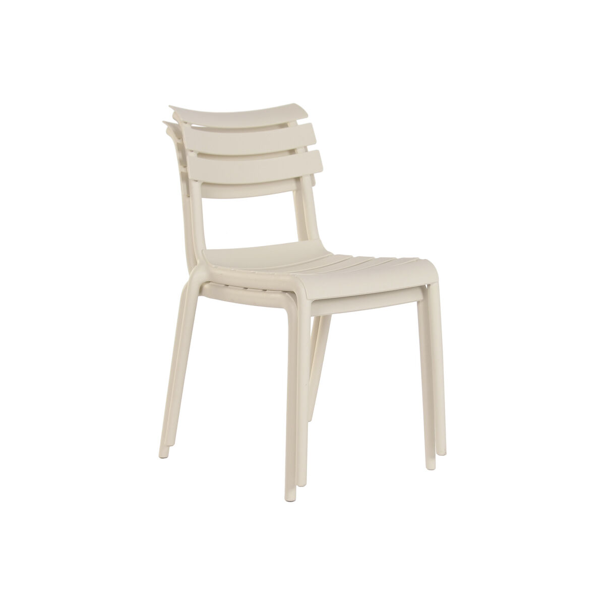 Tafel met vier stoelen Home ESPRIT Crème 140 x 70 x 75 cm