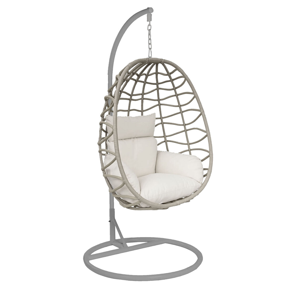 Tuinstoel Home ESPRIT Crème Lichtgrijs 93 X 70 X 122 CM