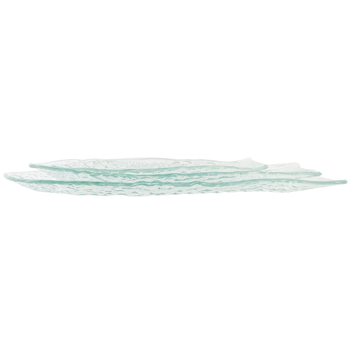 Set van trays Home ESPRIT Hemelsblauw Vis Mediterrane (3 Stuks)
