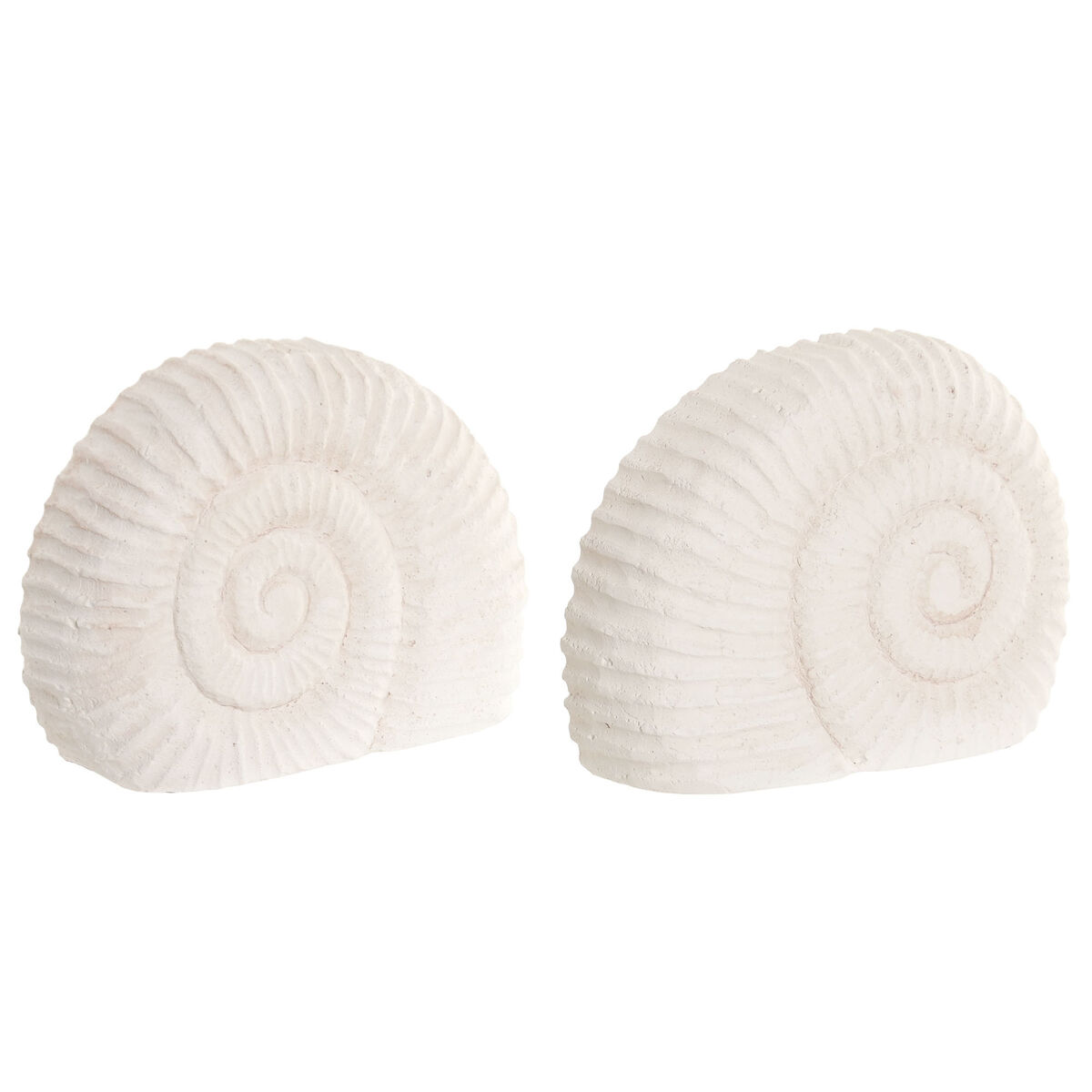 Decoratieve figuren Home ESPRIT Wit Steen Mediterrane Schelp (2)
