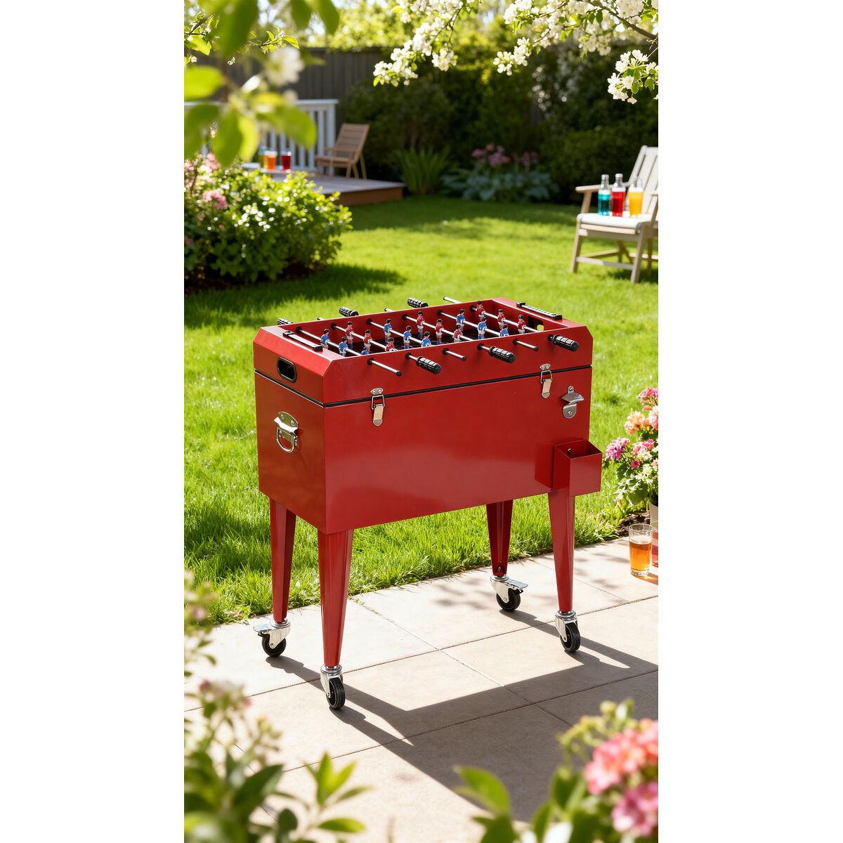 Koelbox Home ESPRIT Rood Metaal Polypropyleen 71 X 59 X 95 CM