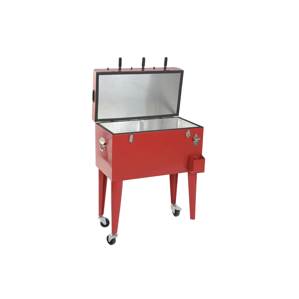 Koelbox Home ESPRIT Rood Metaal Polypropyleen 71 X 59 X 95 CM