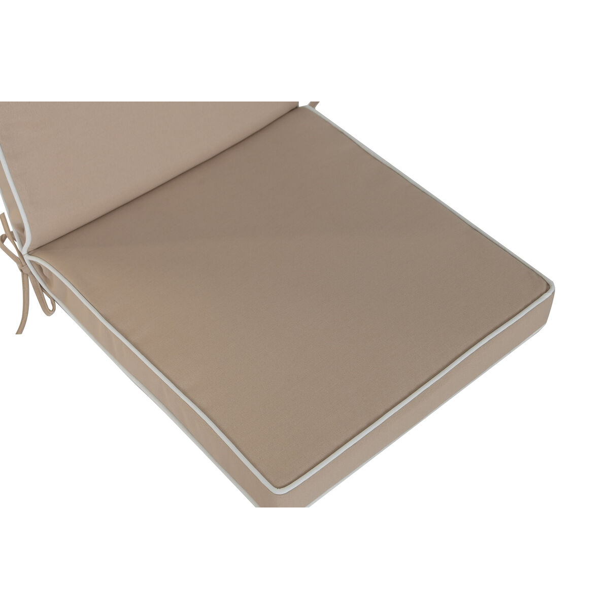 Ligstoelkussen Home ESPRIT Wit Beige Tuin 115 X 42 X 5 CM