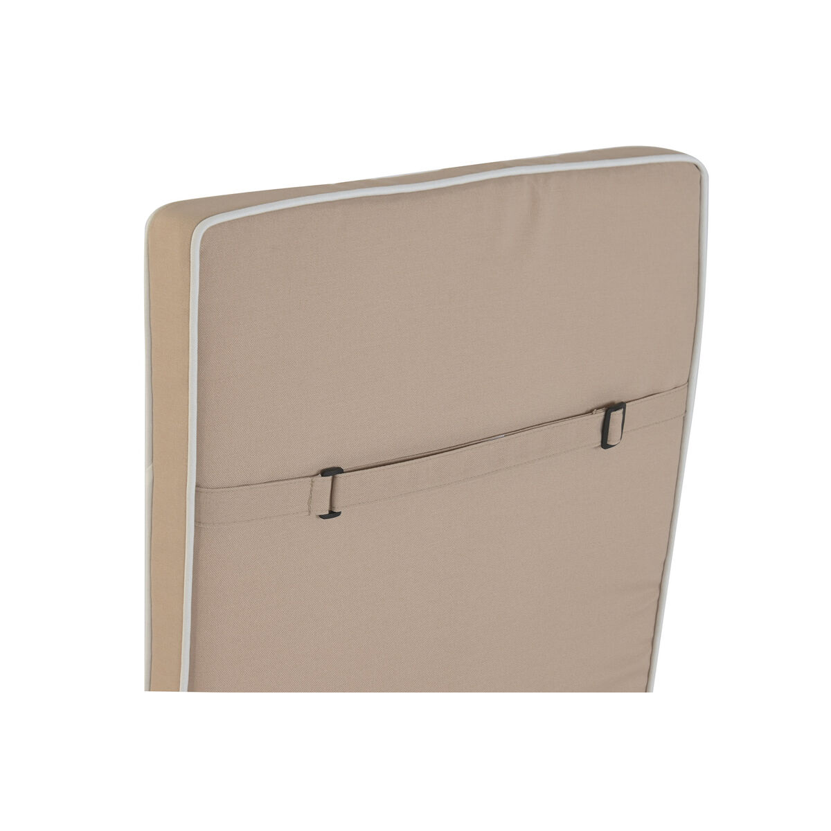 Ligstoelkussen Home ESPRIT Wit Beige Tuin 115 X 42 X 5 CM