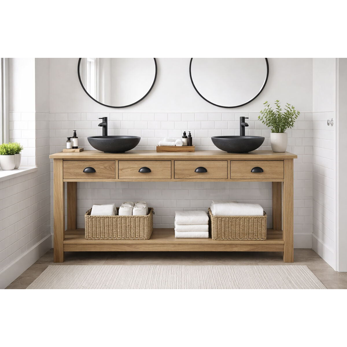 Badkamerschappen Home ESPRIT 165 X 50 X 90 CM