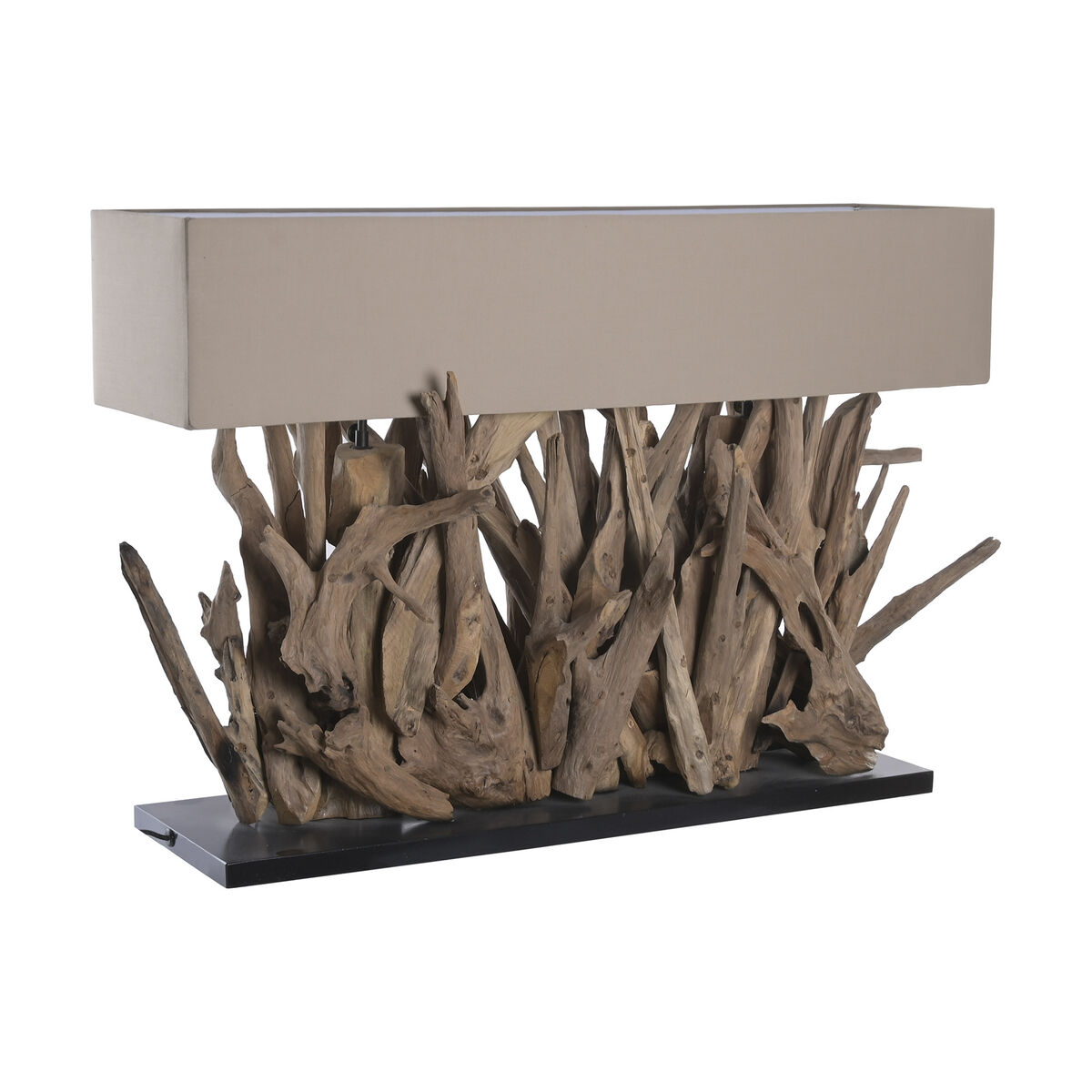 Bureaulamp Home ESPRIT Bruin Zwart 50 W 220 V