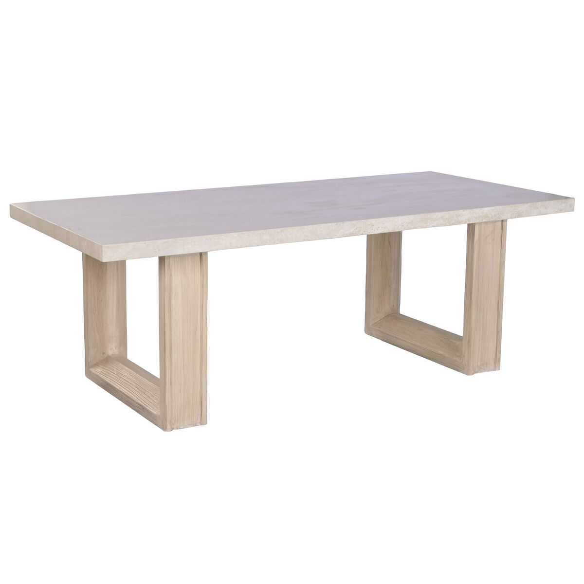 Eettafel Home ESPRIT Marmer Elmhout 220 x 100 x 76 cm