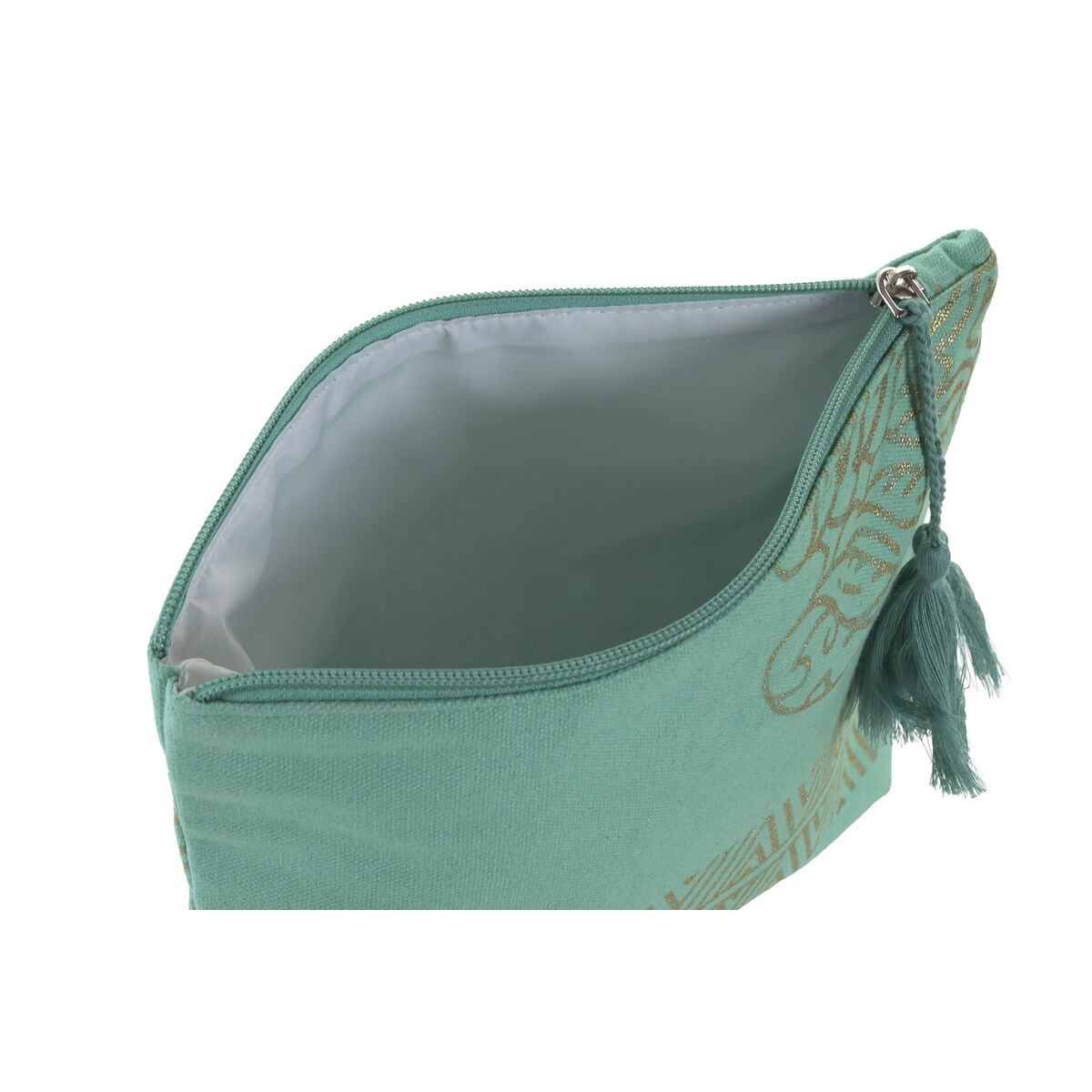 Reistasje Home ESPRIT Groen Beige Gouden Koraal Mediterrane 20 x 5 x 25 cm (3 Stuks)