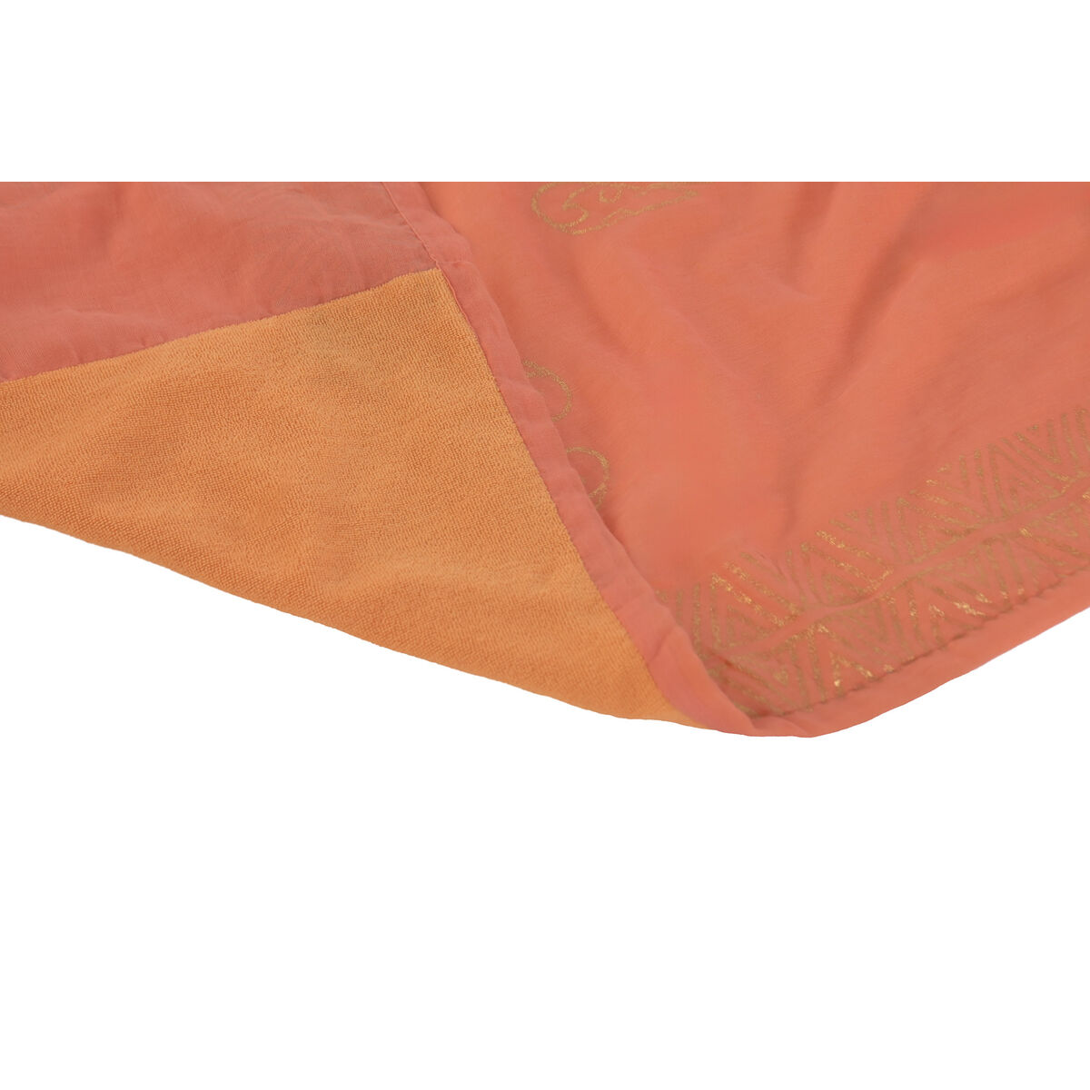 Strandhanddoek Home ESPRIT Groen Beige Gouden Koraal Polyester Katoen (3)