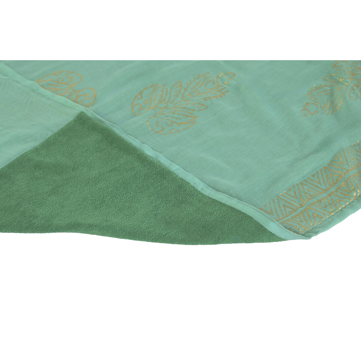 Strandhanddoek Home ESPRIT Groen Beige Gouden Koraal Polyester Katoen (3)