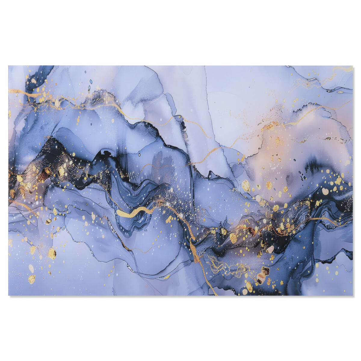 Schilderij Home ESPRIT Blauw Gouden Modern 80 x 0,4 x 120 cm