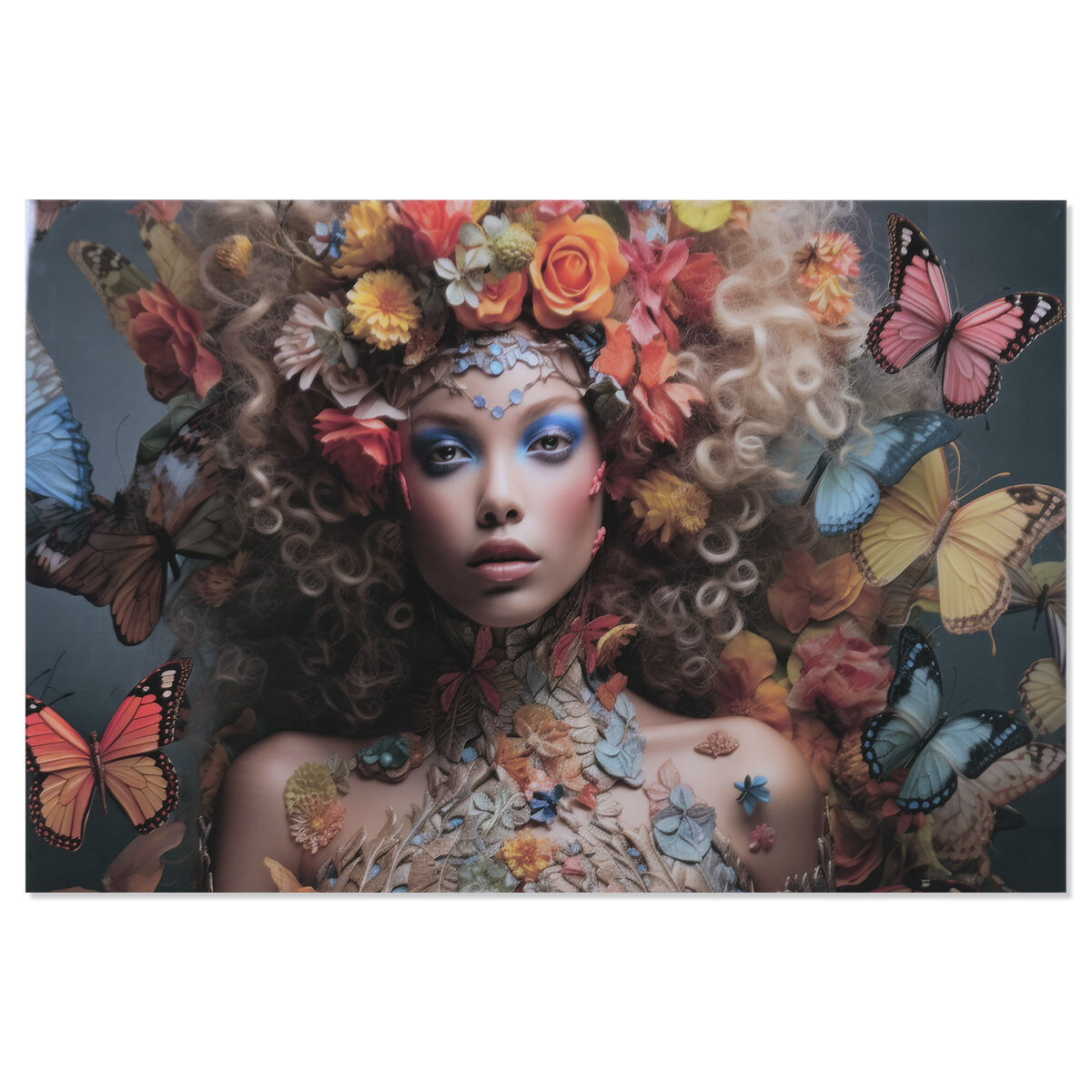 Schilderij Home ESPRIT chica 120 x 0,4 x 80 cm