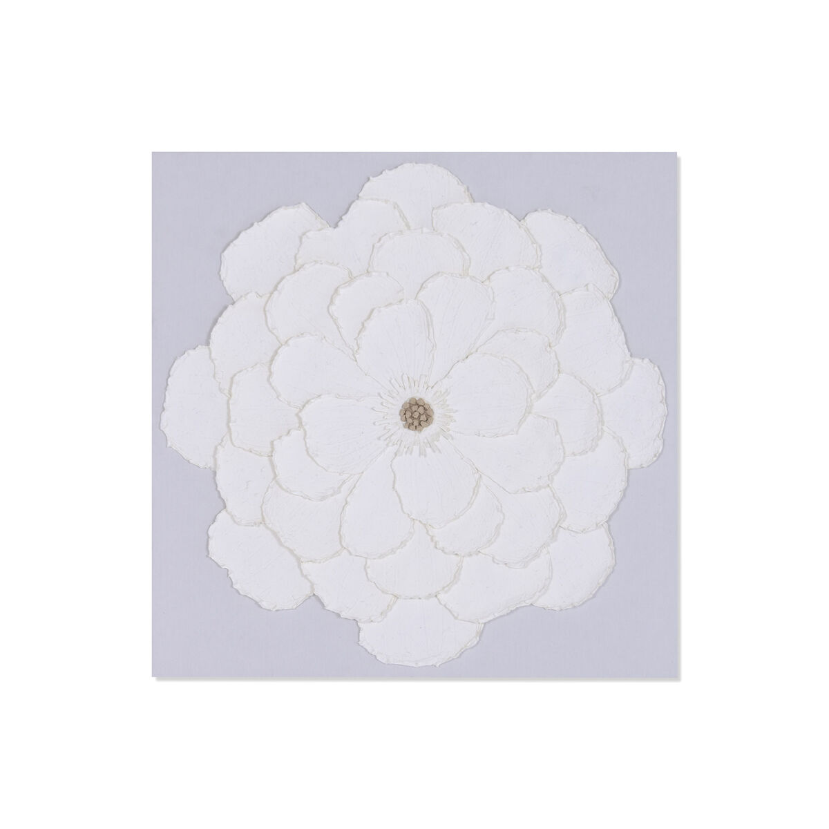 Schilderij Home ESPRIT Wit Bloem Shabby Chic 120 X 7 X 120 CM