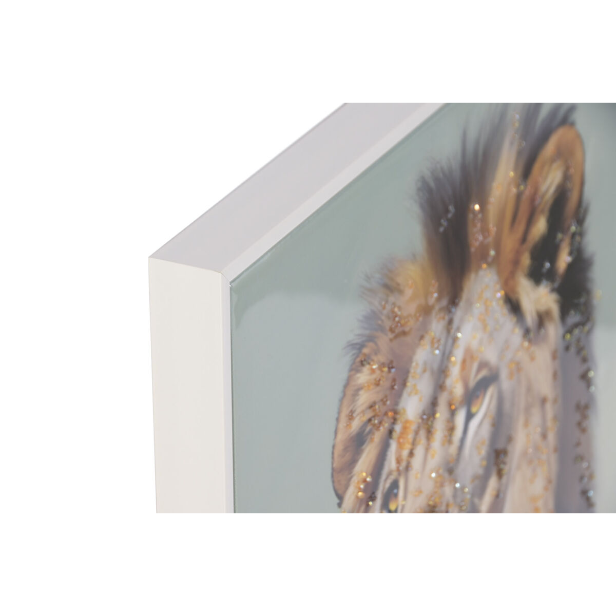 Canvas Home ESPRIT Hemelsblauw Leeuw Stads Coating 62 x 3,5 x 92 cm (2 Stuks)