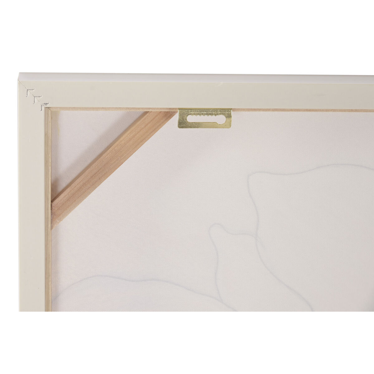 Canvas Home ESPRIT Beige Bloem Shabby Chic 82 x 4,5 x 82 cm (2 Stuks)