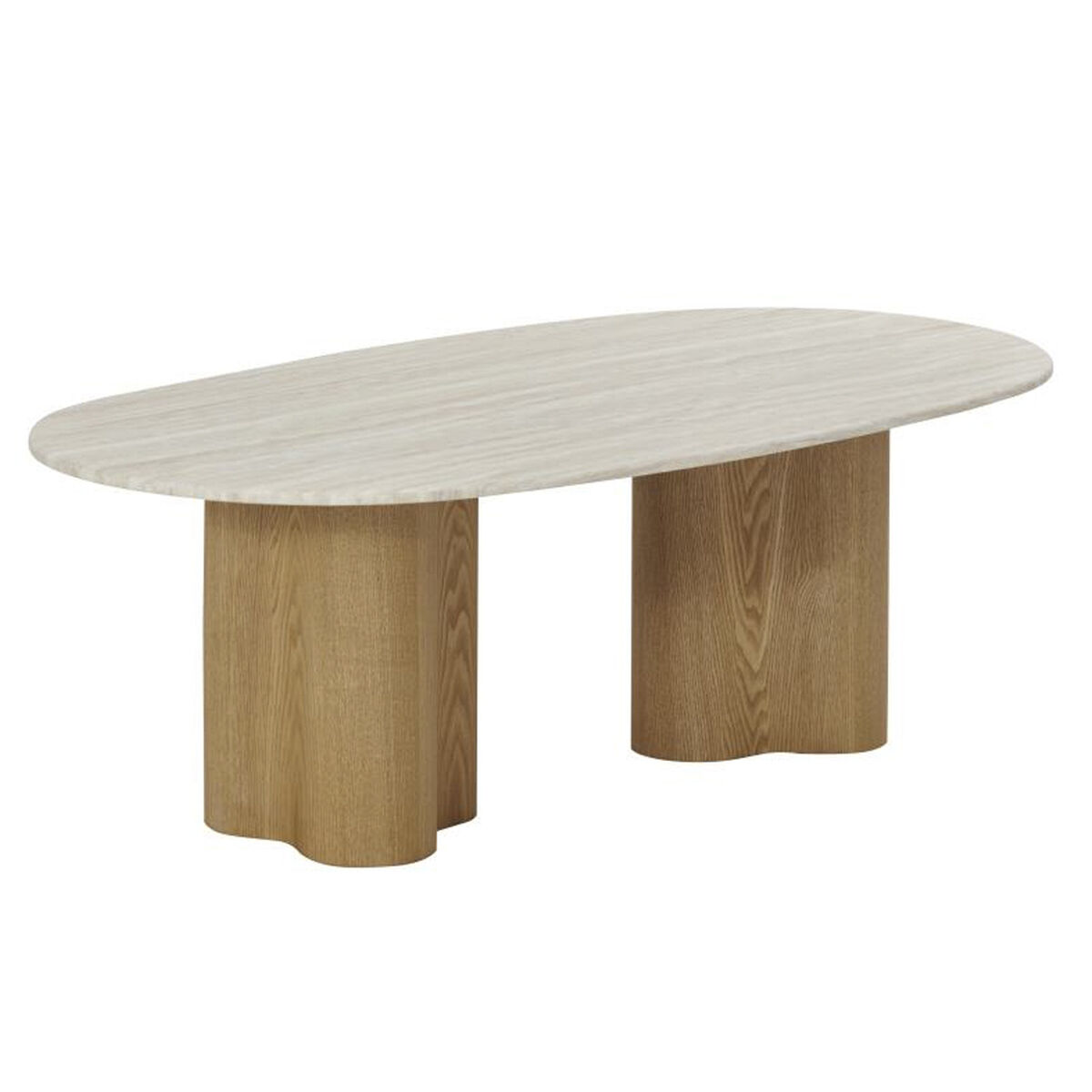 Hoofdtafel Home ESPRIT Lichtbruin 130 x 70 x 45 cm