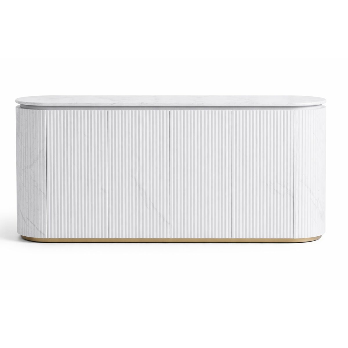 Dressoir Home ESPRIT Wit Graniet Hout MDF 180 x 40 x 85 cm