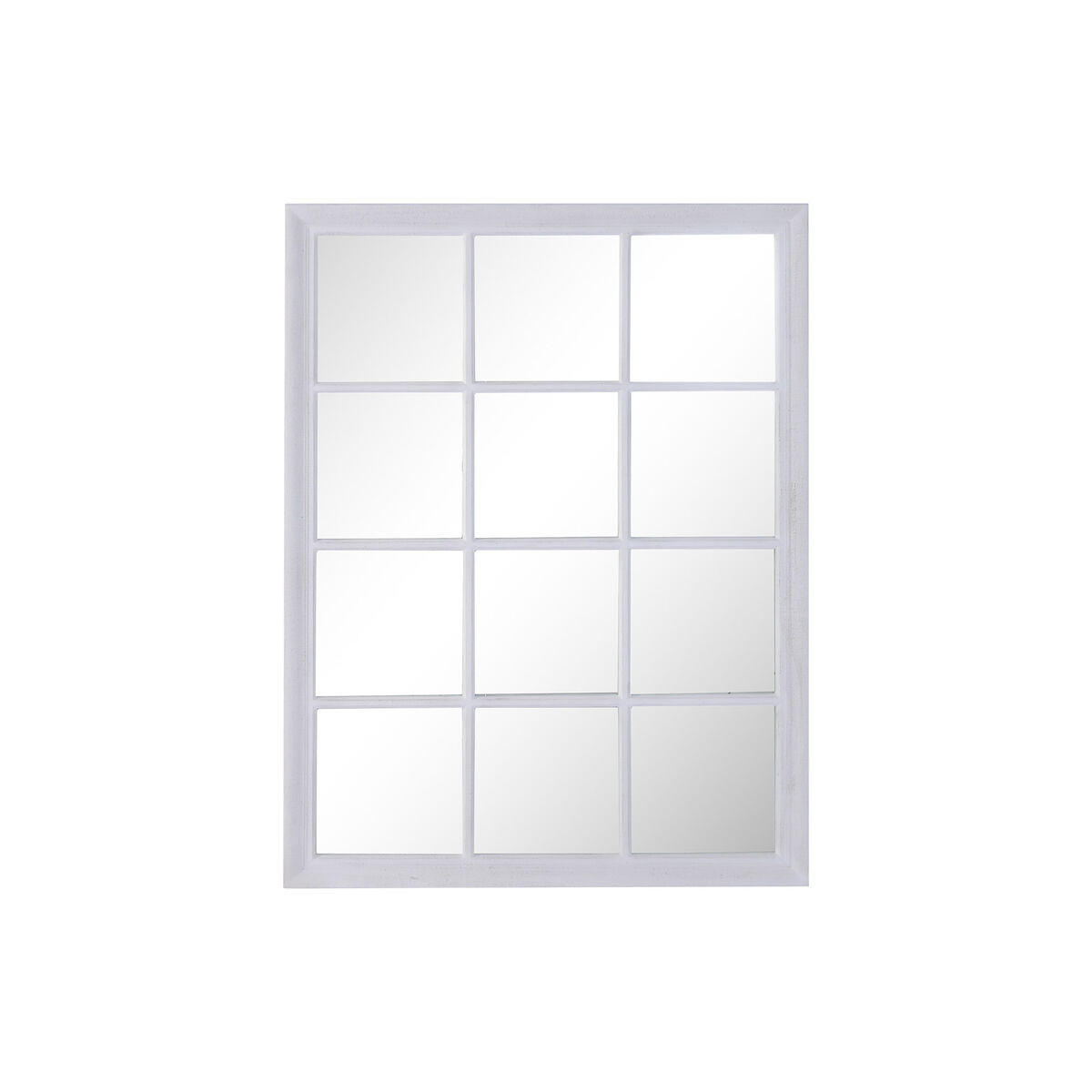 Wandspiegel Home ESPRIT Wit Venster 90 x 3,5 x 120 cm