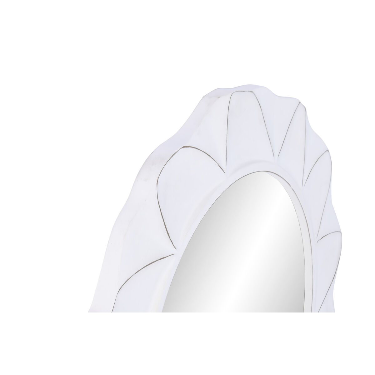 Wandspiegel Home ESPRIT Wit Scandi 81 X 3 X 78 CM