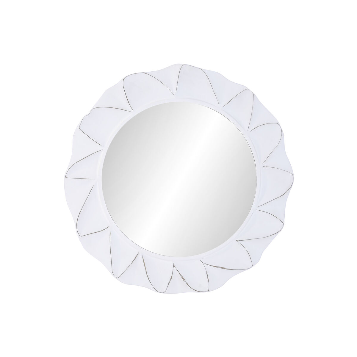 Wandspiegel Home ESPRIT Wit Scandi 81 X 3 X 78 CM