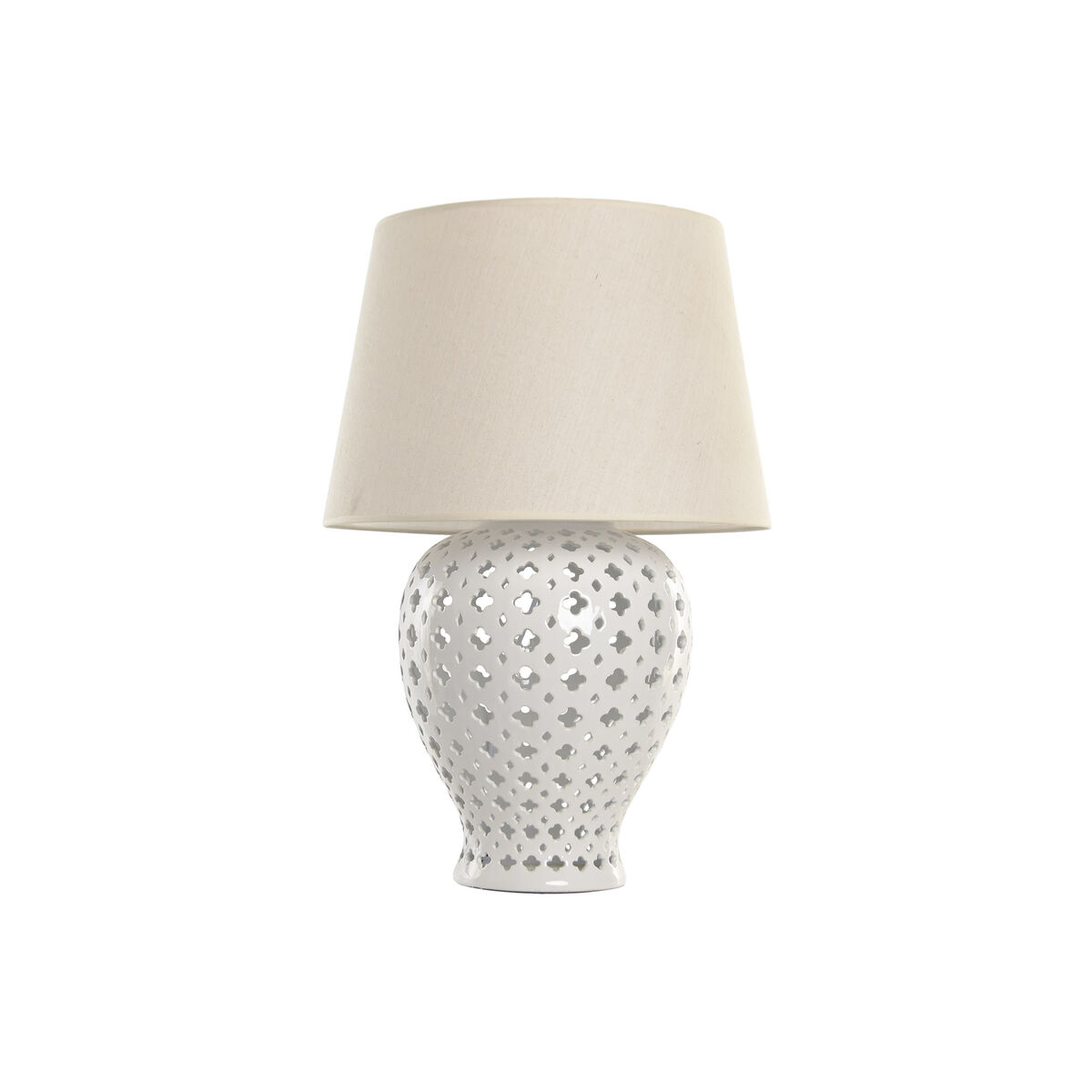 Bureaulamp Home ESPRIT Wit Beige 220 V