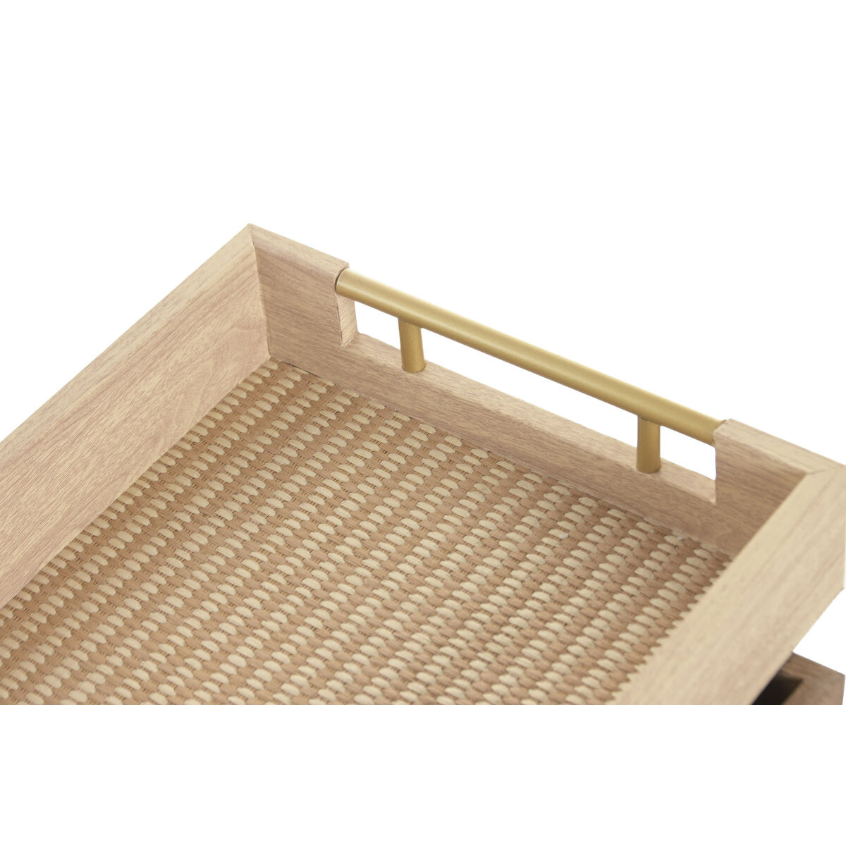 Set van trays Home ESPRIT Bruin Natuurlijk Traditioneel